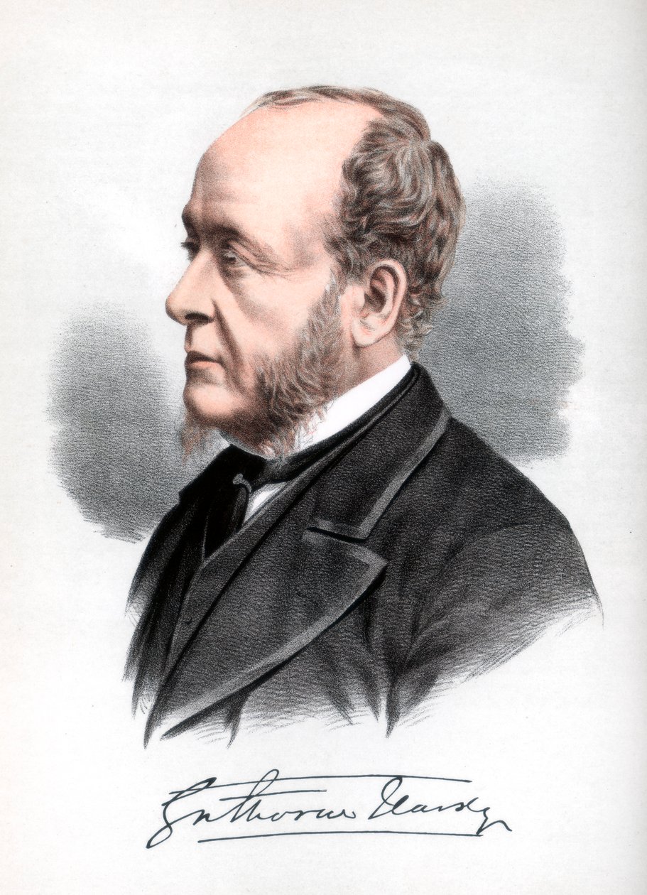 Gathorne Hardy, Cranbrookin ensimmäinen jaarli, brittiläinen konservatiivipoliitikko, v. 1890. tekijältä Petter and Galpin Cassell