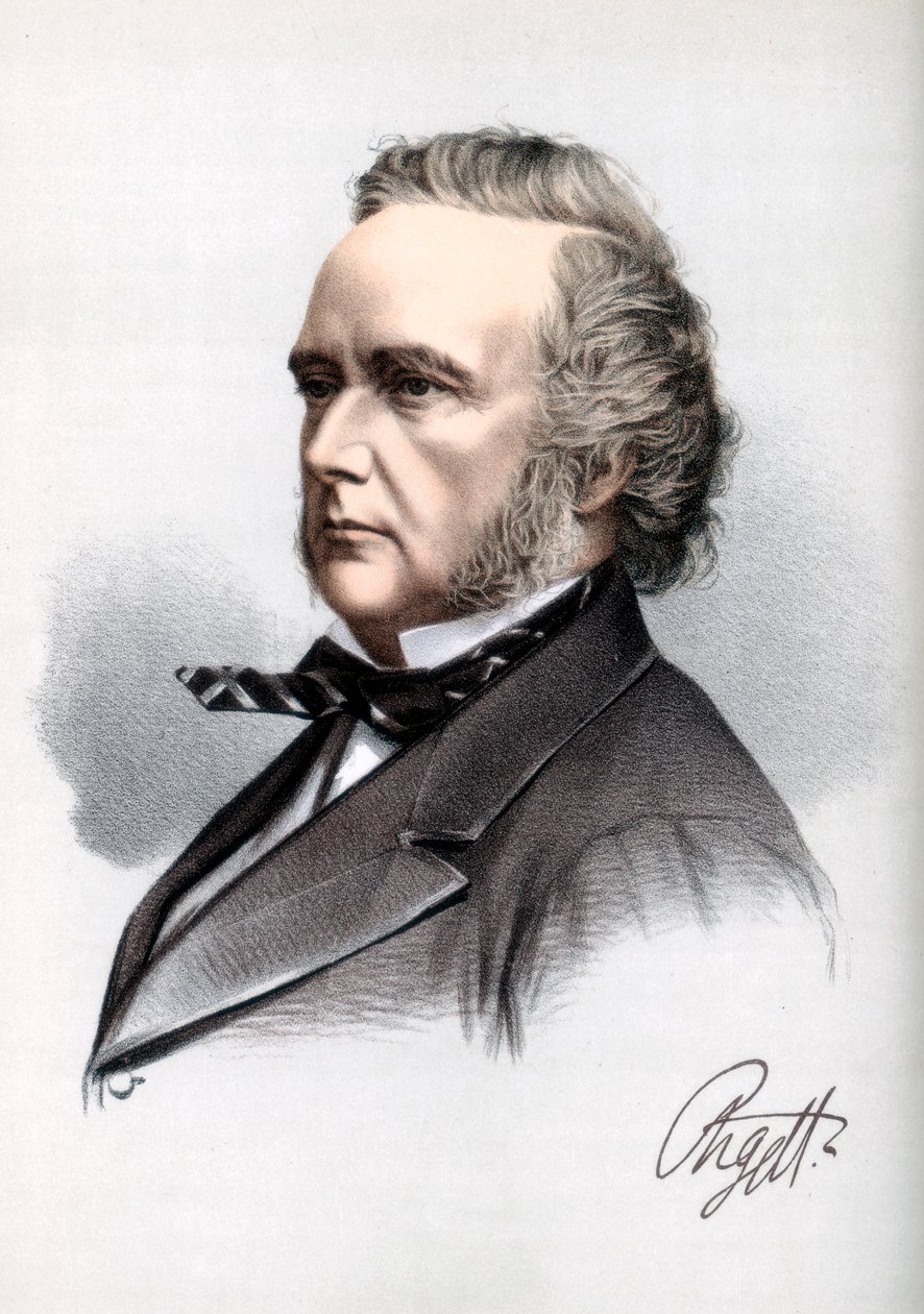 George Campbell, Argyllin kahdeksas herttua, skotlantilainen liberaalipoliitikko ja kirjailija, v. 1890. tekijältä Petter and Galpin Cassell