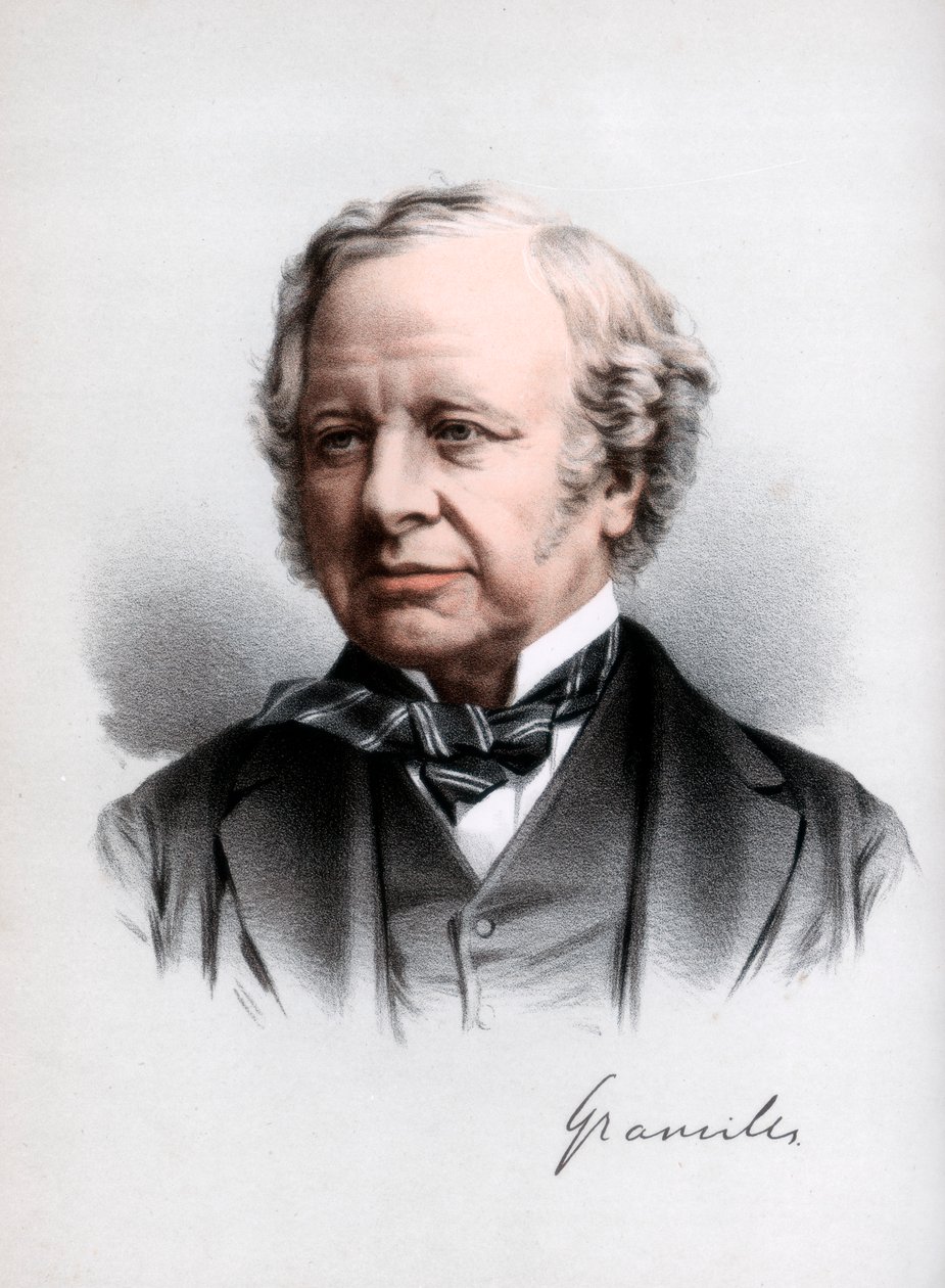 Granville Leveson-Gower, 2. Earl Granville, brittiläinen liberaalivaltiomies, 1890. tekijältä Petter and Galpin Cassell