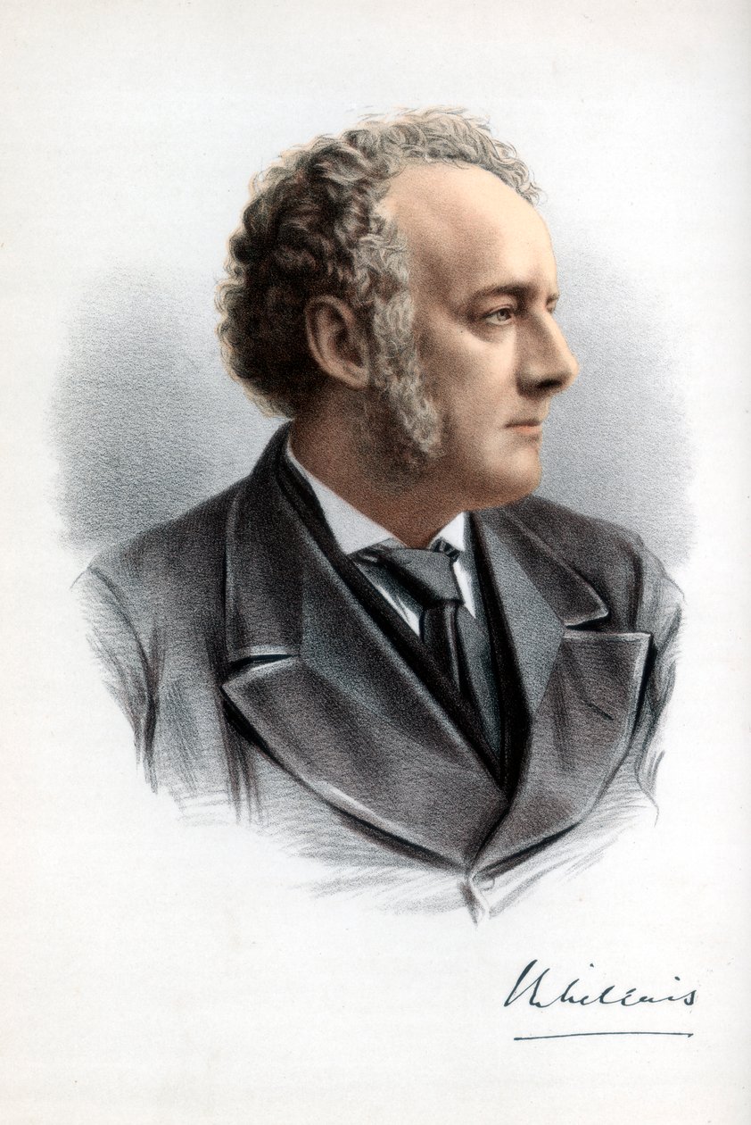 Sir John Everett Millais, 1. Baronet, brittiläinen taidemaalari ja kuvittaja, 1890. tekijältä Petter and Galpin Cassell
