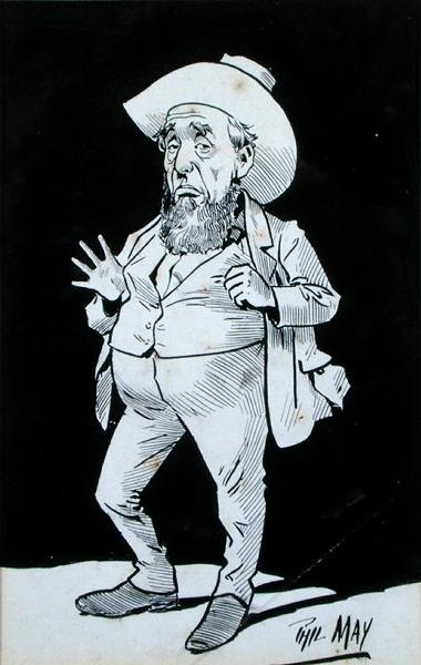Cowboy (muste paperille) tekijältä Phil May