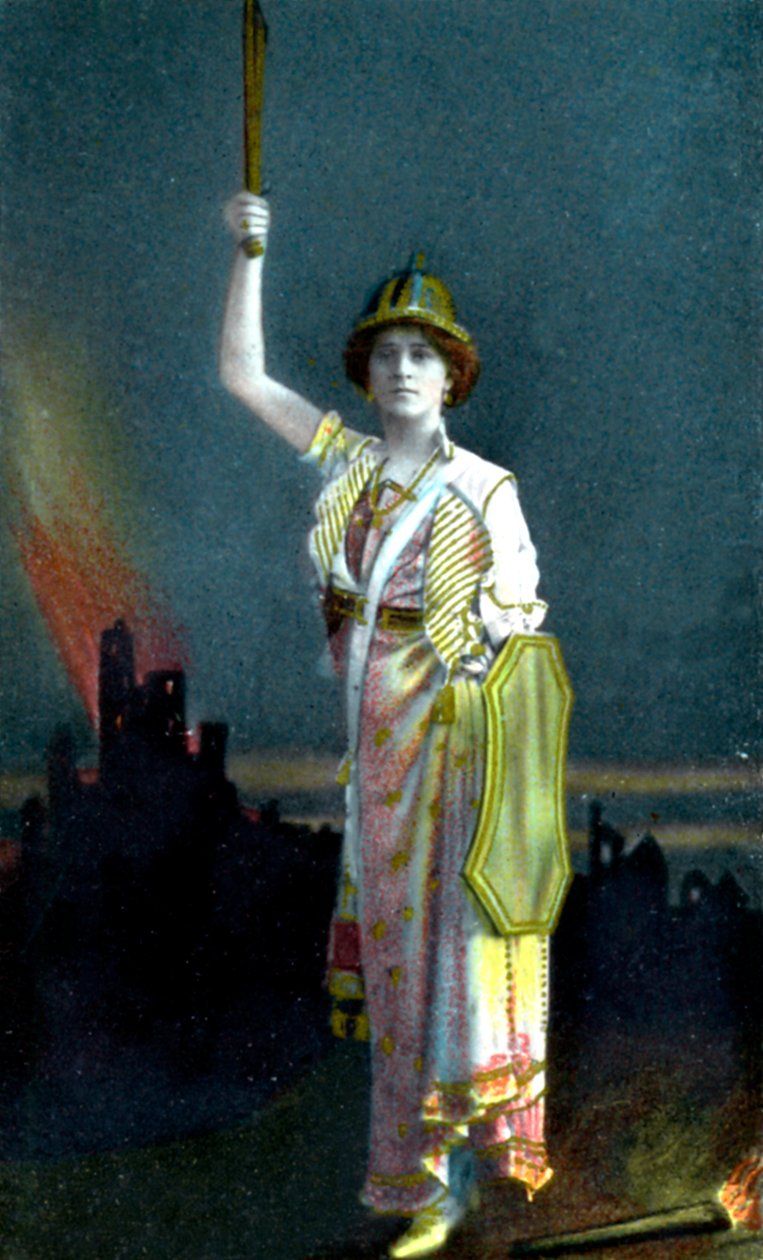 Zena Dare 1887-1975, englantilainen laulaja ja näyttelijä, 1908. tekijältä Philco Publishing Company