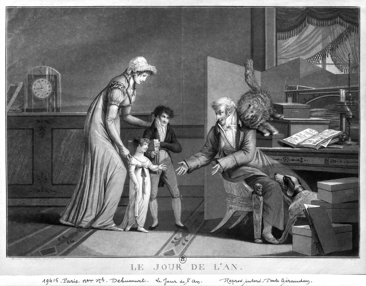 uudenvuodenpäivä, 1807 tekijältä Philibert Louis Debucourt