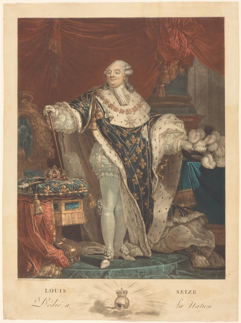 Ludvig XVI tekijältä Philibert-Louis Debucourt