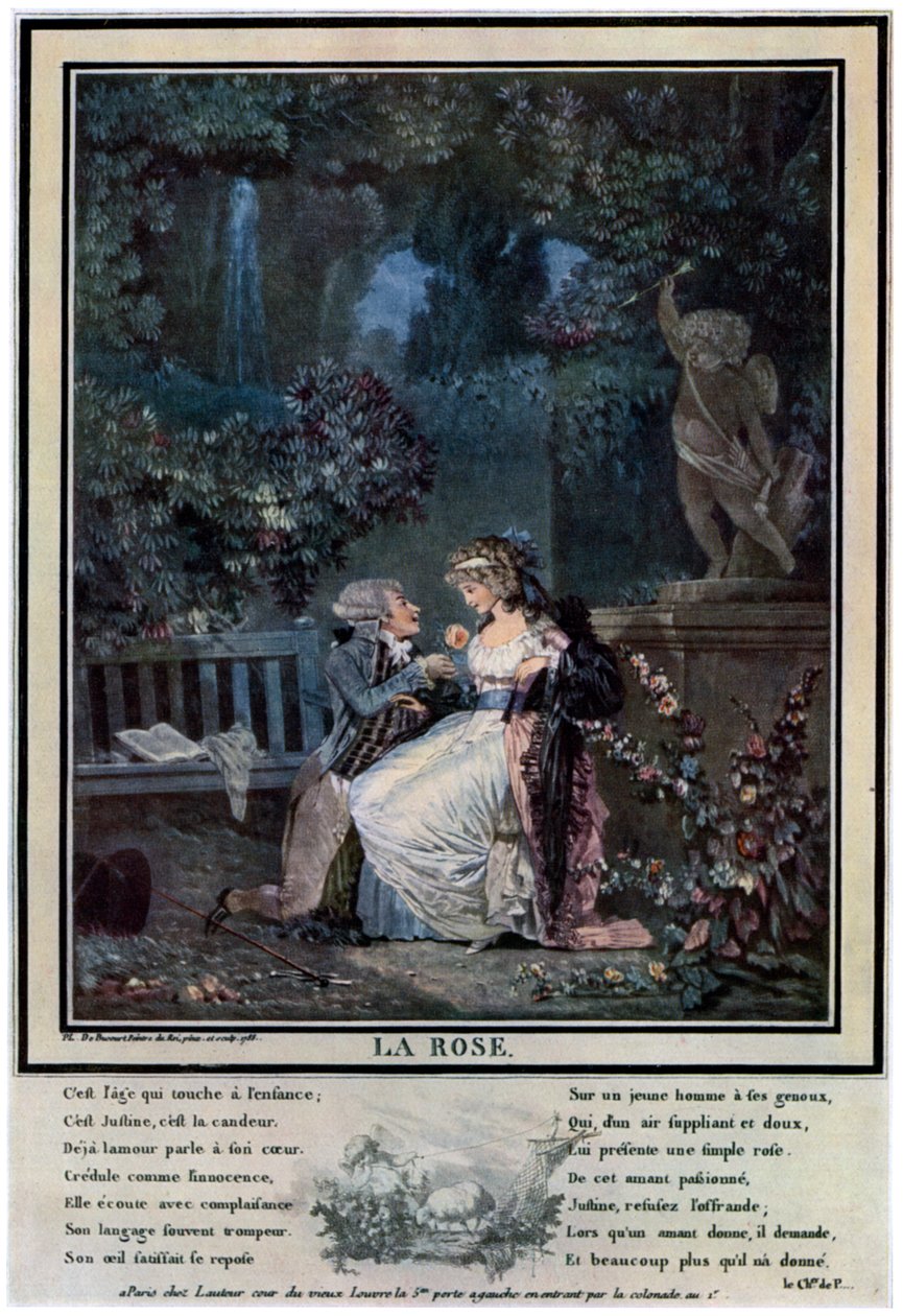 Ruusu, 1788-1931. tekijältä Philibert Louis Debucourt