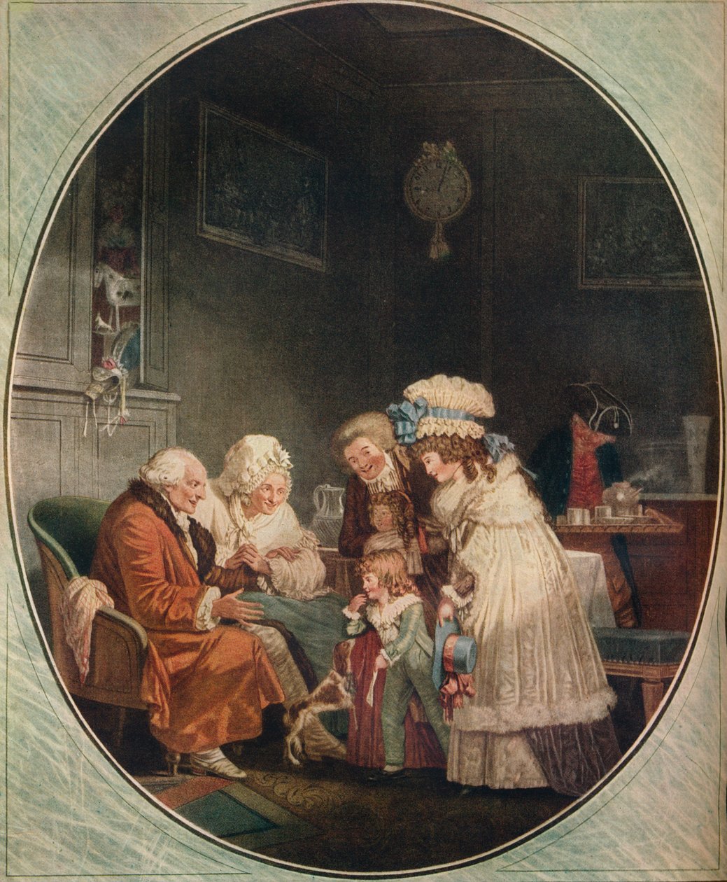 Kohteliaisuus eli uudenvuoden matinee, 1887, 1916 tekijältä Philibert Louis Debucourt