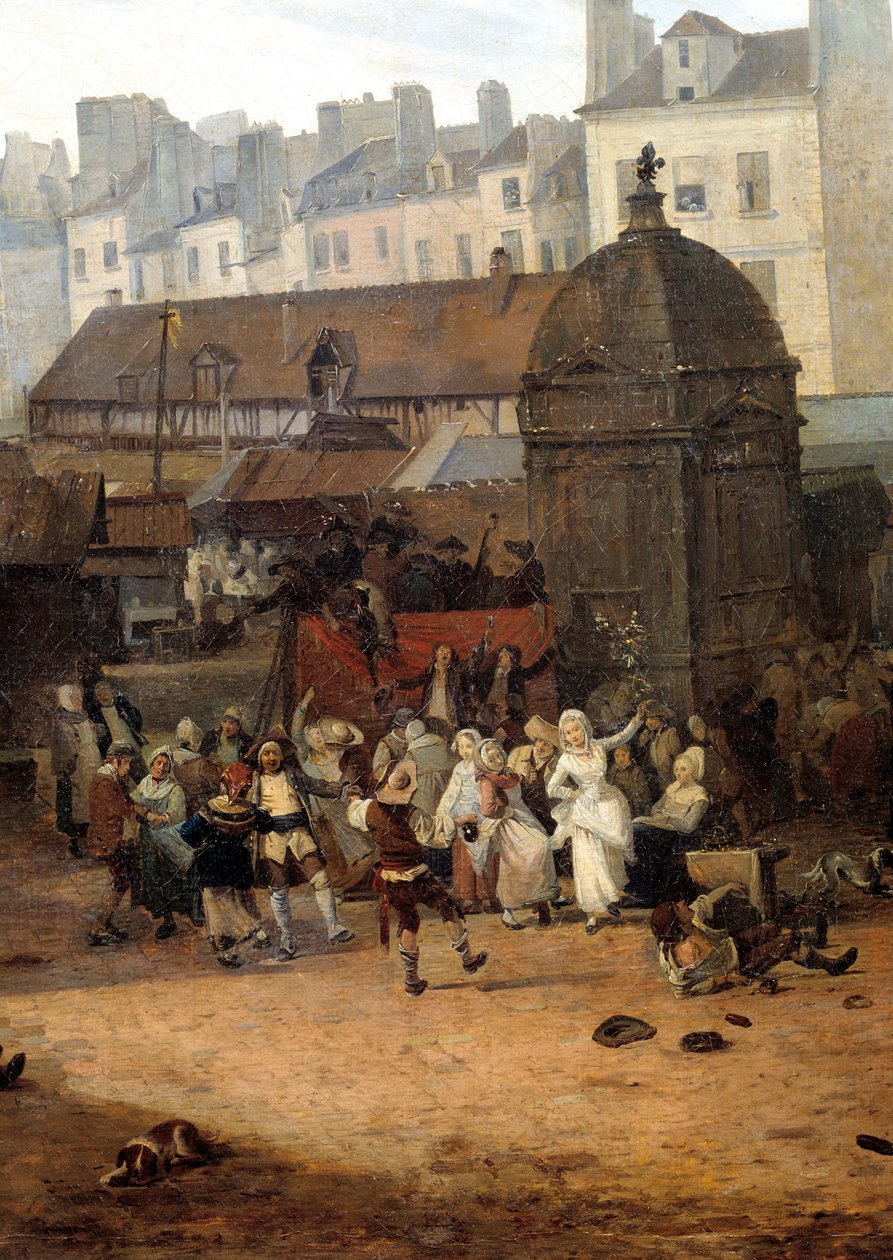 Pariisin aux Hallesin kaupungin 21.1.1782 pitämät iloisuudet ranskalaisen Dauphin Louis Josephin syntymän johdosta tekijältä Philibert Louis Debucourt