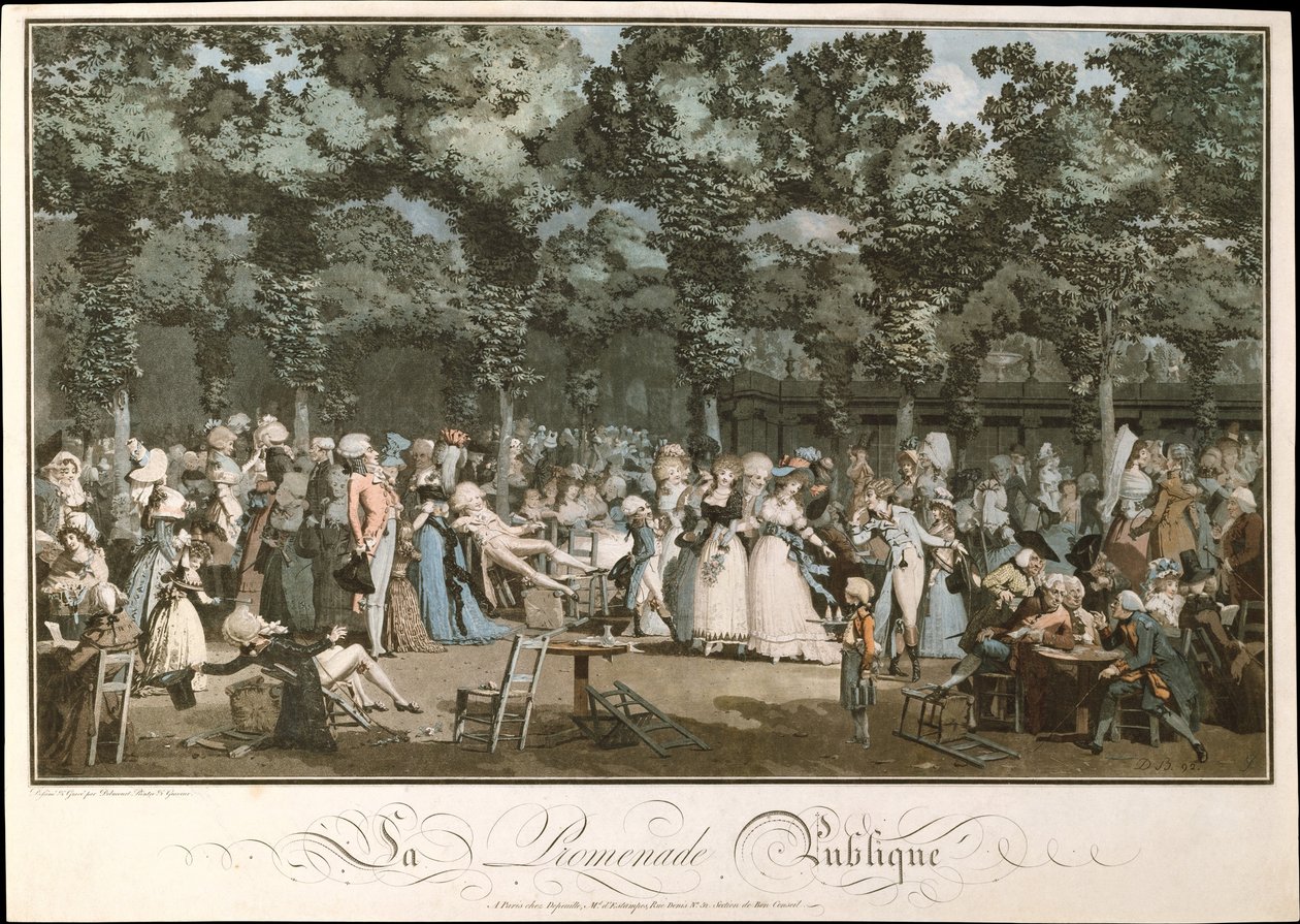 Julkinen rantakatu, 1792 tekijältä Philibert Louis Debucourt