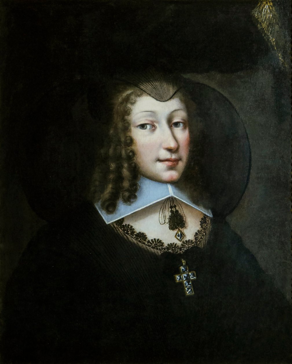 Christine Marie Ranskasta 1606-1663, Savoyn herttuatar leskenpukussa, 1638-1640. tekijältä Philibert Torret