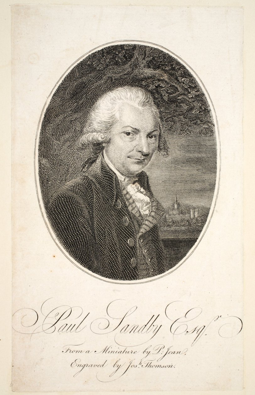 Paul Sandby Esquire, julkaistu noin vuonna 1787. tekijältä Philip Jean