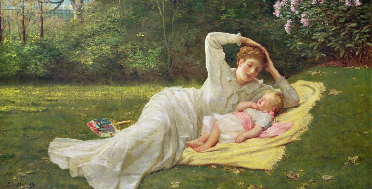 Ensimmäinen syntynyt, noin 1875 tekijältä Philip Richard Morris
