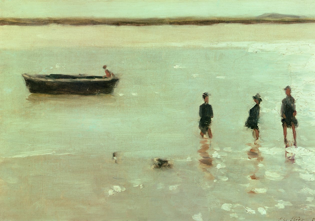 Etaplesin ranta, 1887 (oc) tekijältä Philip Wilson Steer