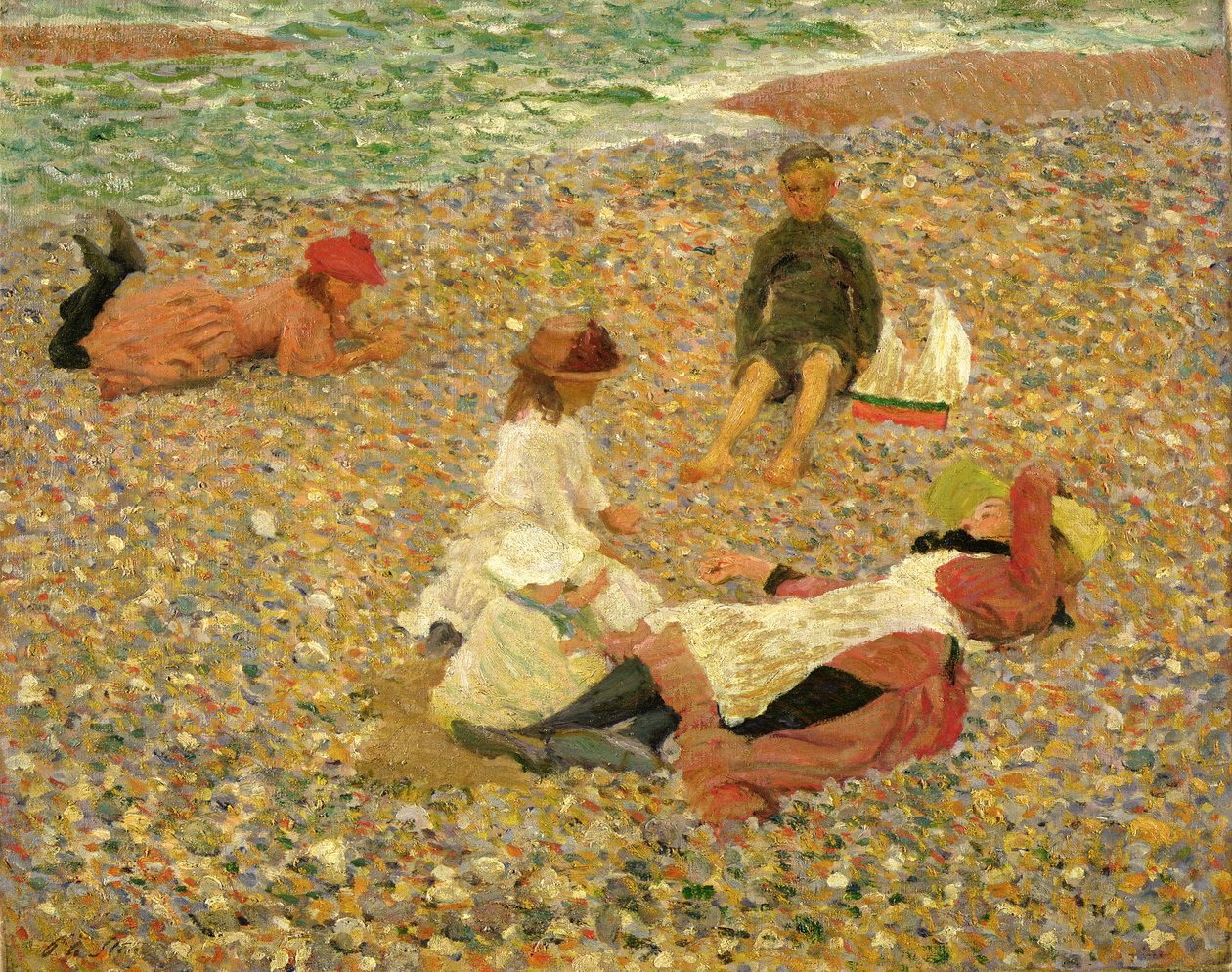Knucklebones, Walberswick, 1888-89 tekijältä Philip Wilson Steer