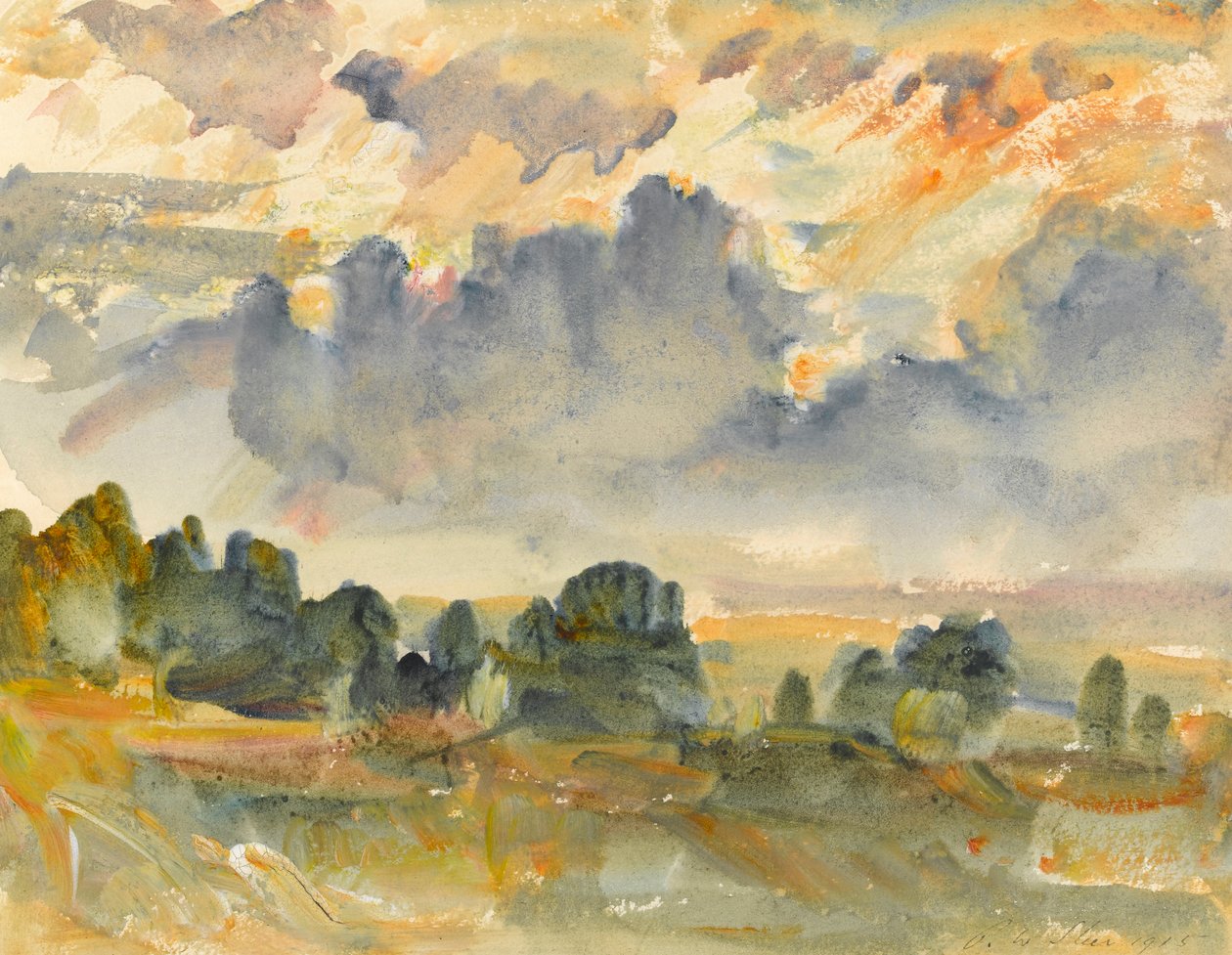Auringonlasku, 1915 tekijältä Philip Wilson Steer