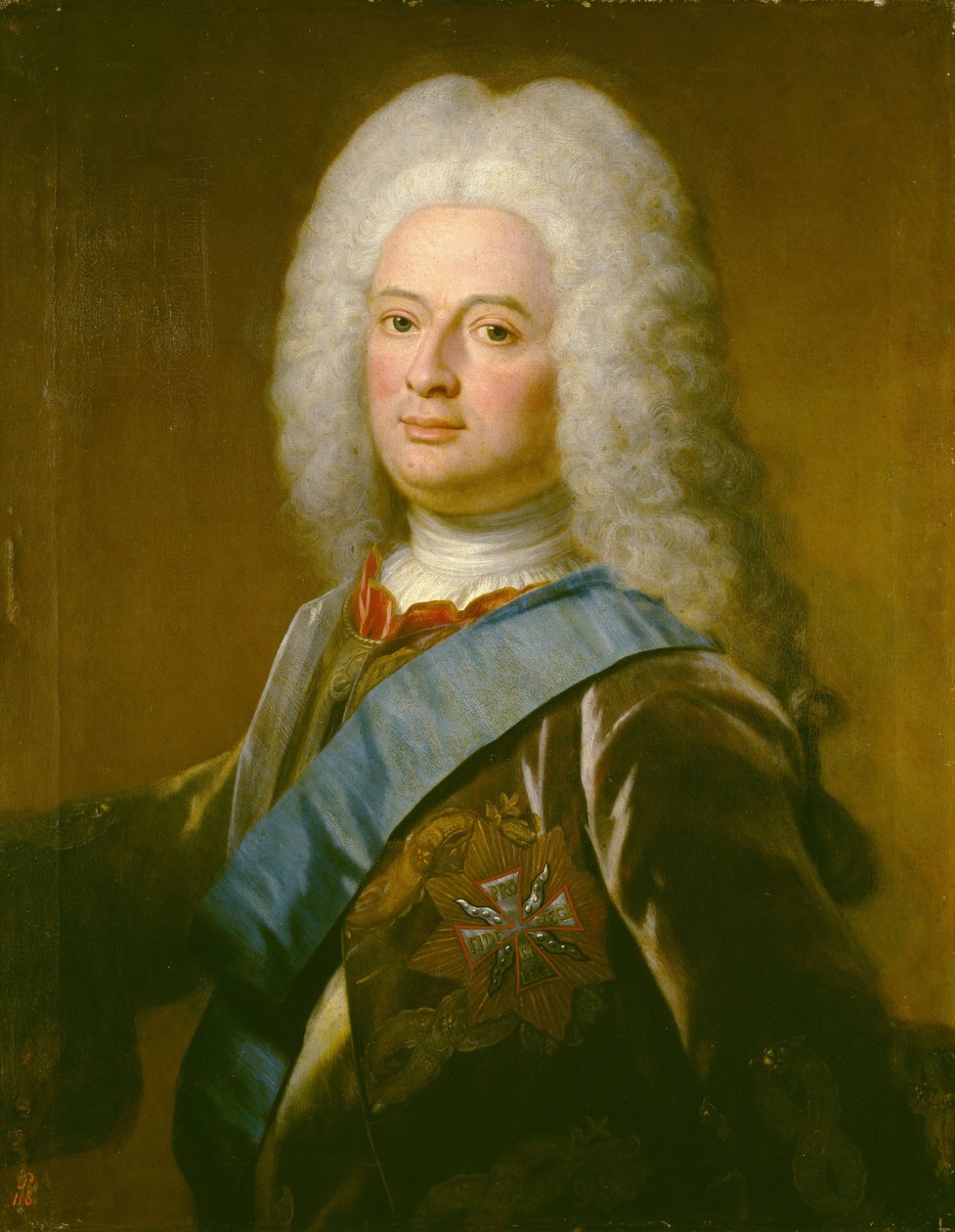 Muotokuva William VIII, Hesse-Kasselin maaherra (Hessen-Kassel) tekijältä Philip van Dijk