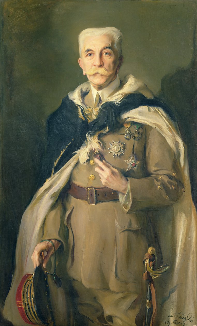 Marsalkka Louis Hubert Gonzalve Lyautey (1854-1934) 1929 (öljy kankaalle) tekijältä Philip Alexius de Laszlo
