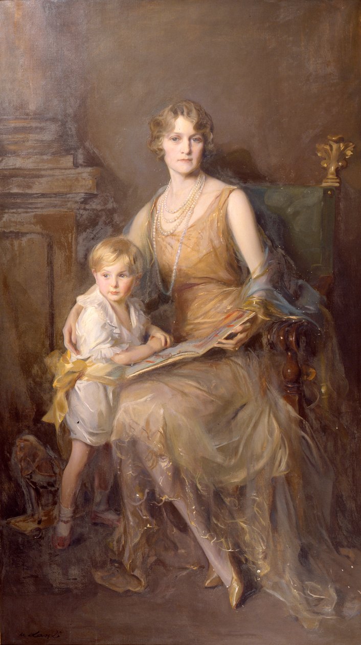 Helenin, Northumberlandin 8. herttuan ja lordi Geoffrey Percyn vaimon muotokuva (öljy kankaalle) tekijältä Philip Alexius de Laszlo