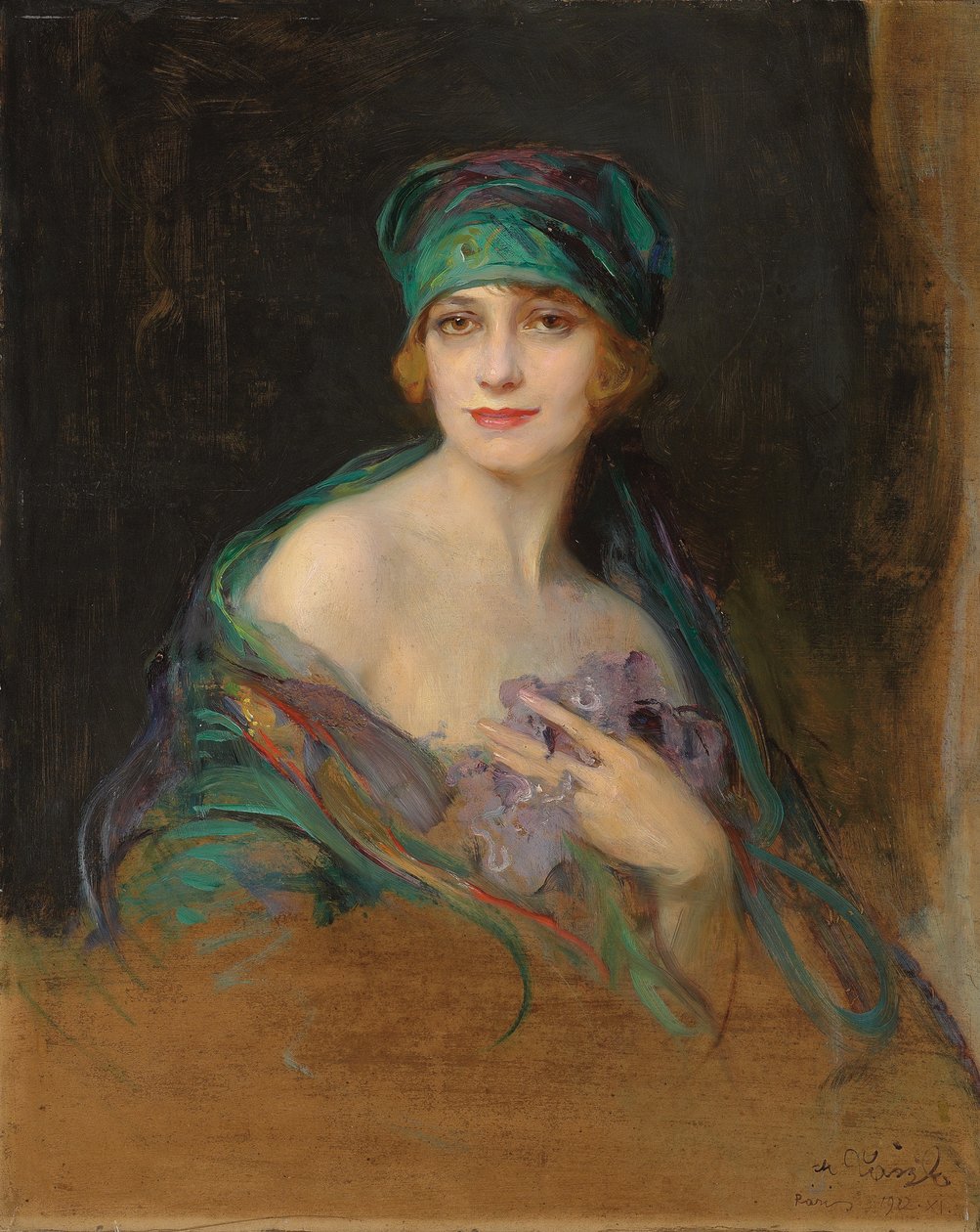 Prinsessa Ruspolin, herttuatar de Gramontin (1888-1976) muotokuva tekijältä Philip Alexius de Laszlo