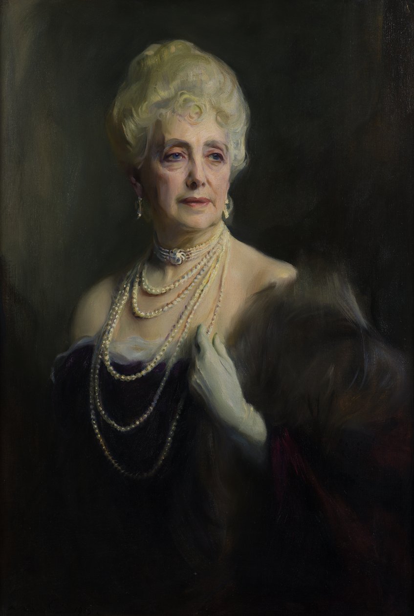 Oikea kunniallinen Mabell Ogilvy Dowager Airlien kreivitär (1866-1956) tekijältä Philip Alexius de Laszlo