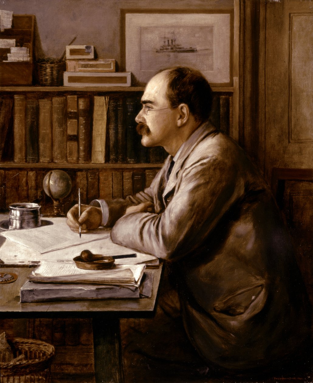Rudyard KIPLING, Muotokuva 1899 (öljy kankaalle) tekijältä Philip Burne Jones