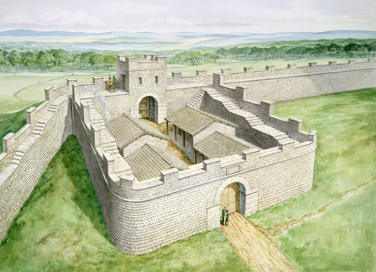 Hadrians Wall Cawfields Milecastle, 200-luku, 1990-2010 tekijältä Philip Corke