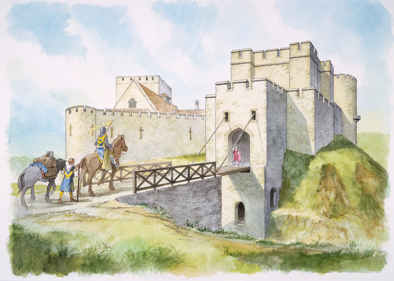 Helmsley Castle, North Yorkshire, 1200-luku 1990-2010 tekijältä Philip Corke