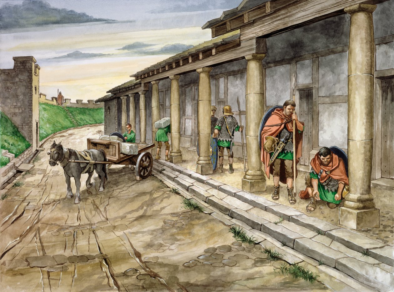 Housesteads Roman Fort, 2. vuosisadalla, c1990-2010 tekijältä Philip Corke