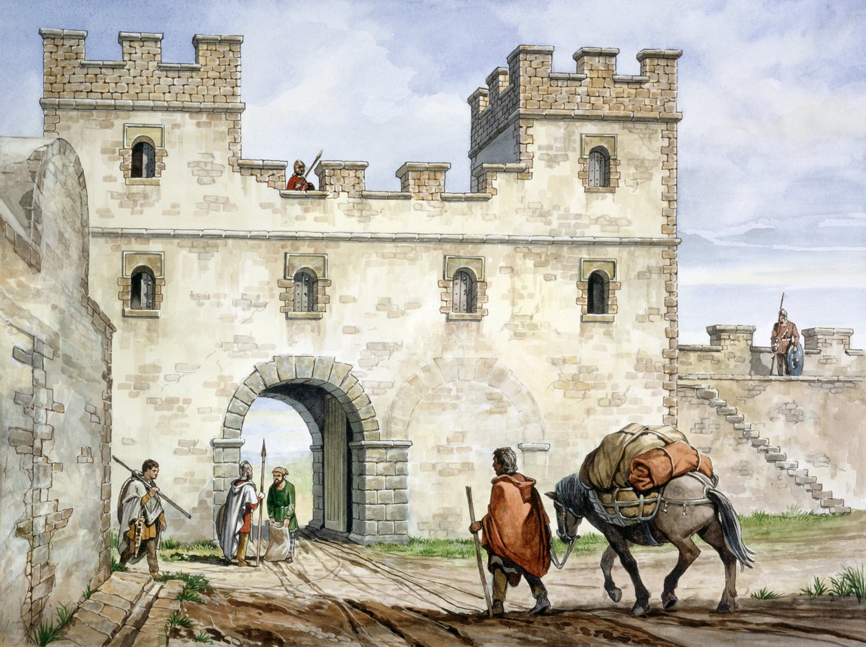 Housesteads Roman Fort, 3. vuosisadalla, n. 1990-2010 tekijältä Philip Corke