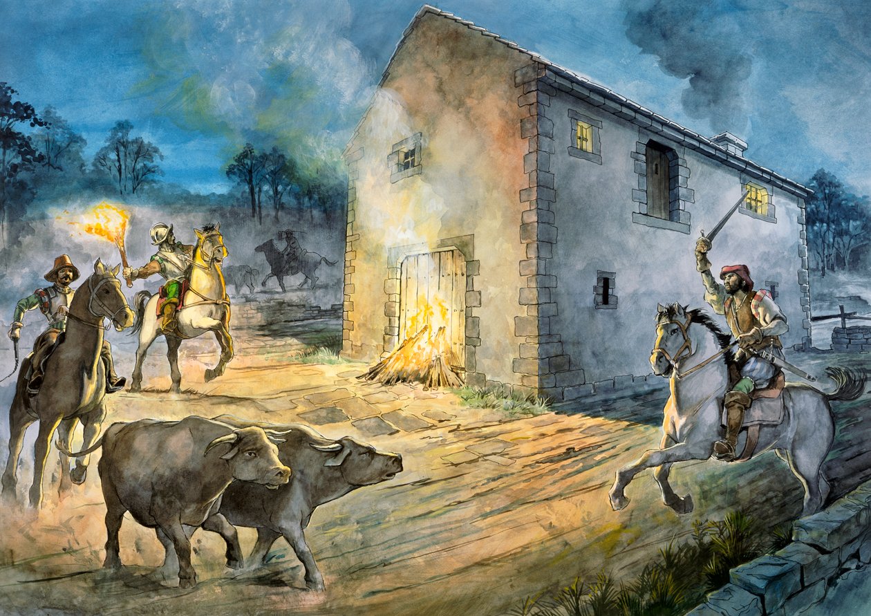 Reivers ratsastaa Birdoswaldiin, 1500-luku, 1990-2010 tekijältä Philip Corke