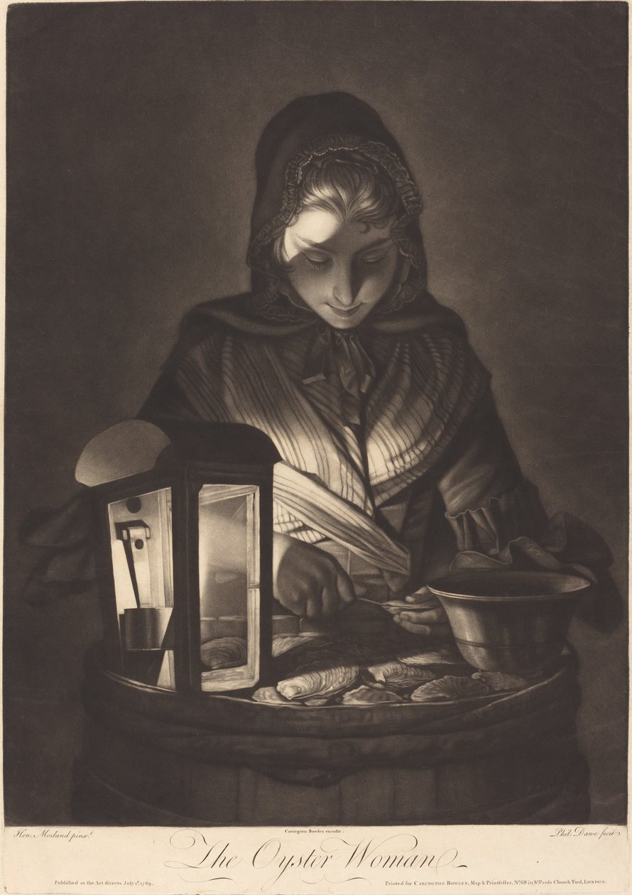 Osterinainen tekijältä Philip Dawe after Henry Robert Morland