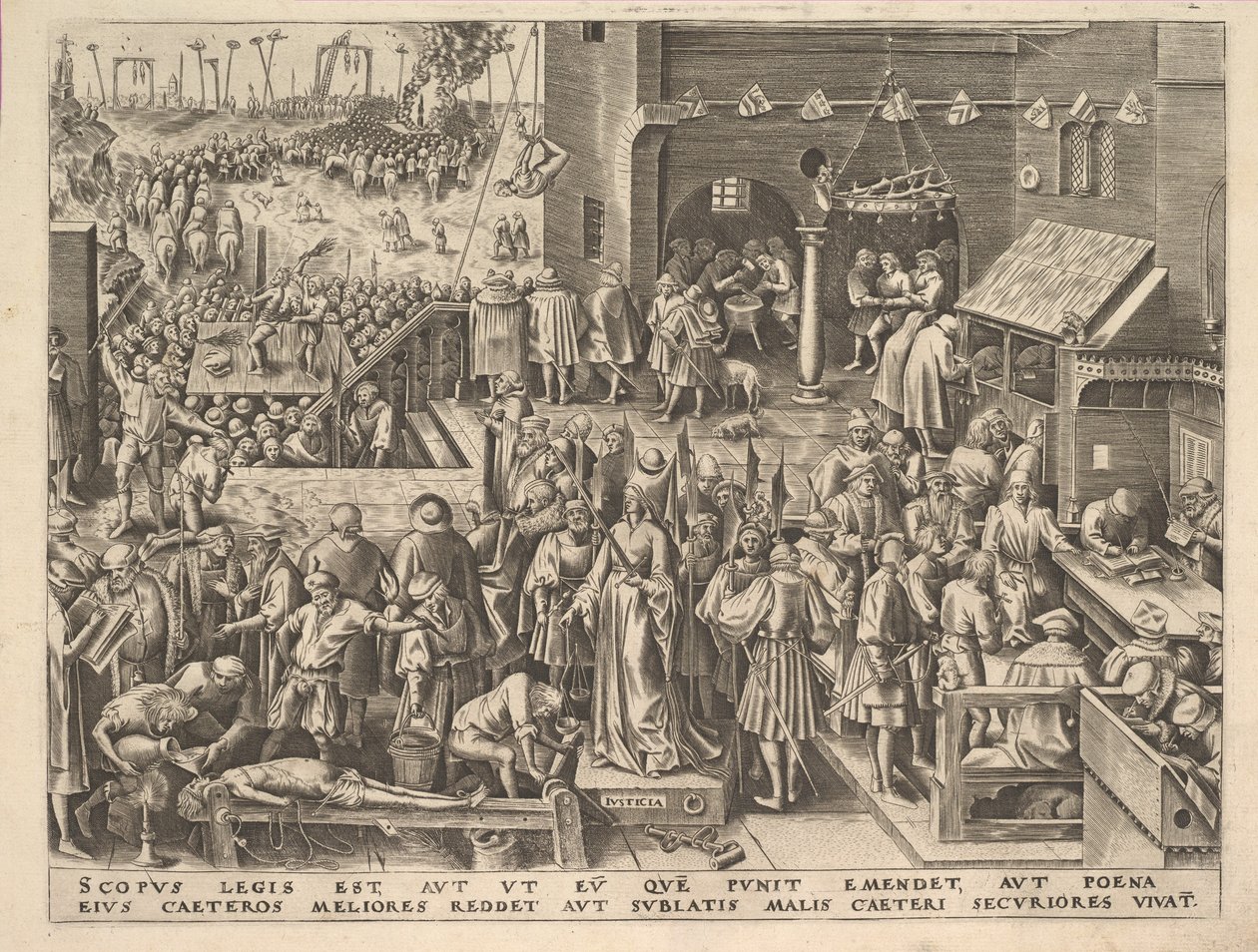 Justice Justicia hyveistä, n. 1559-60. tekijältä Philip Galle