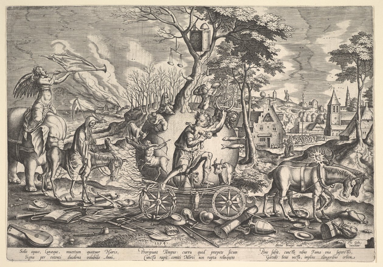 Ajan voitto, 1574. tekijältä Philip Galle