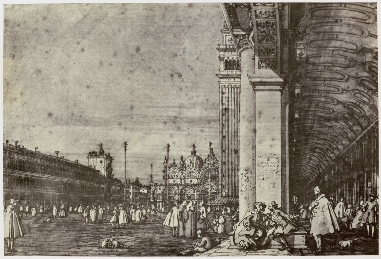 Canaletto, Piazza di San Marco tekijältä Philip Henry Delamotte