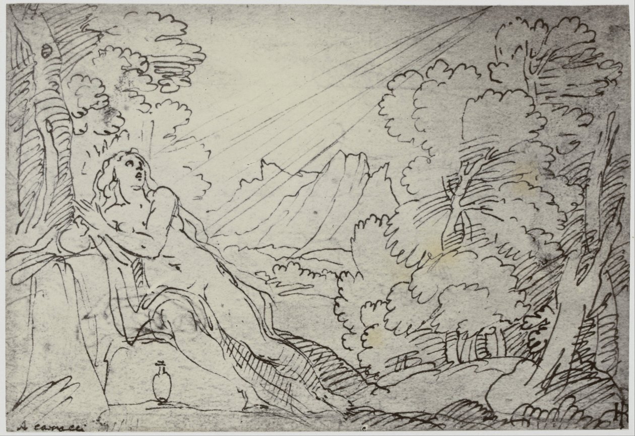 Correggio, Enkeli, joka kantaa sielun paratiisiin tekijältä Philip Henry Delamotte