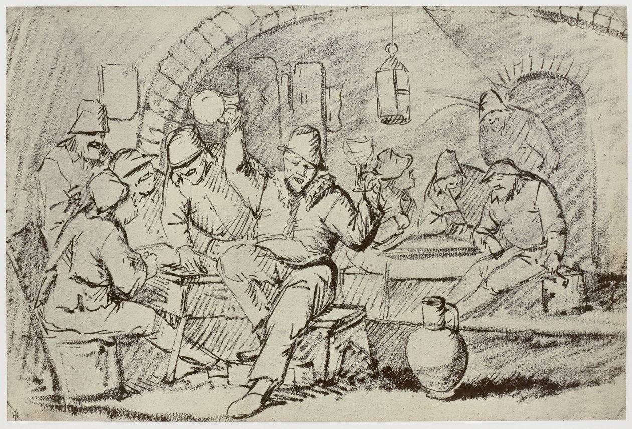 Hemskirk [Van Heemskerck?], Boors Carousing tekijältä Philip Henry Delamotte