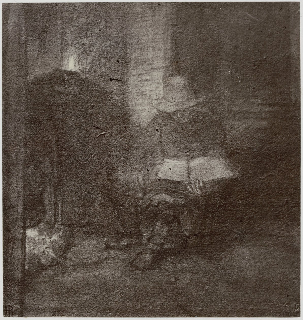 Rembrandt, Vanha mies lukee tekijältä Philip Henry Delamotte