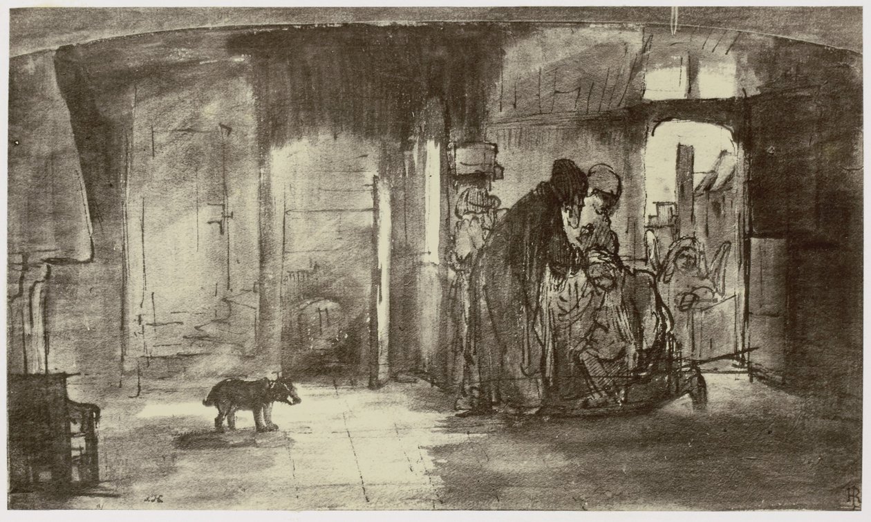 Rembrandt, Tobiat siunaa Tobiasta tekijältä Philip Henry Delamotte