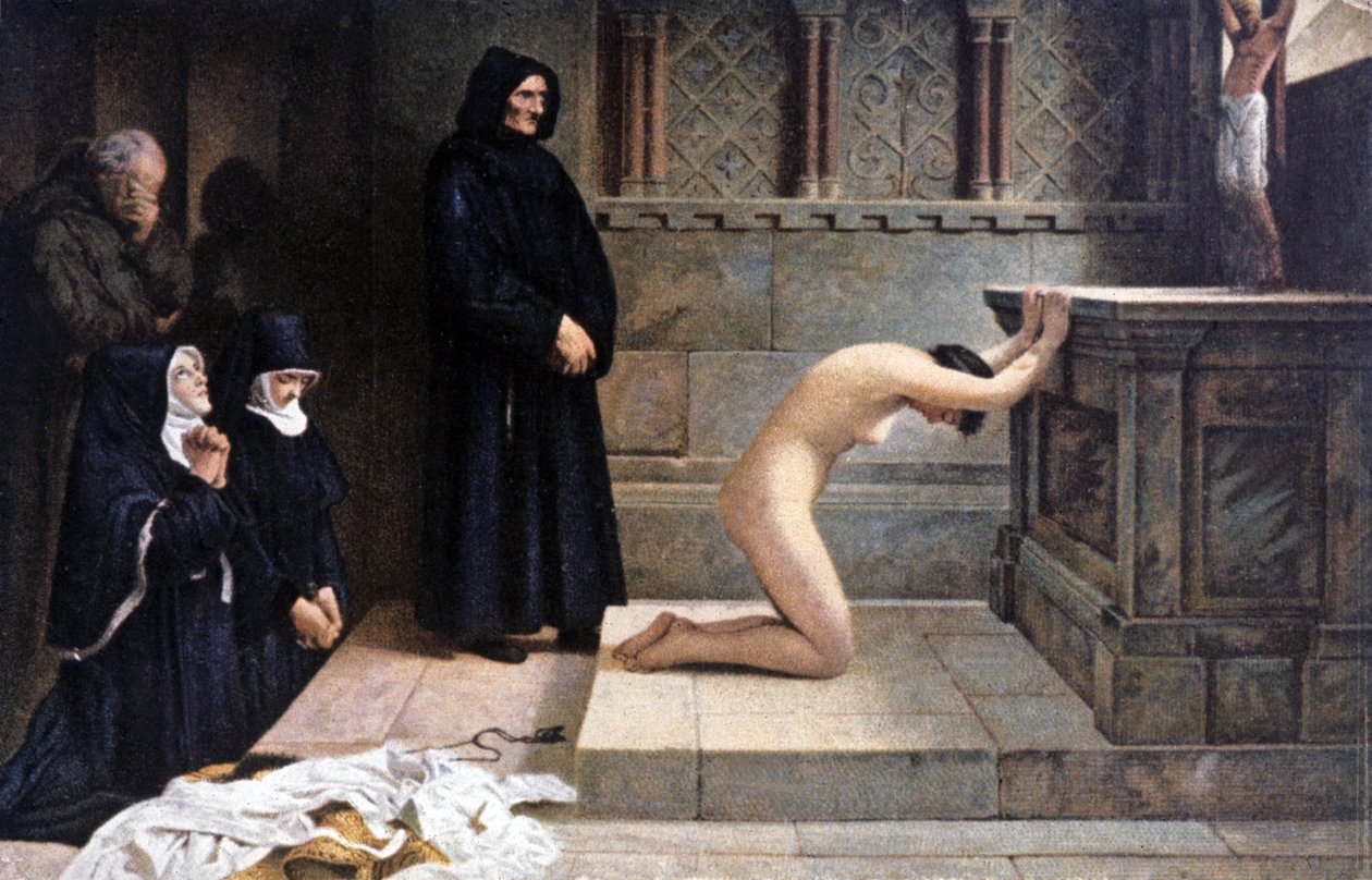 Unkarin pyhän Elisabetin suuri luopumisteko tekijältä Philip Hermogenes (after) Calderon