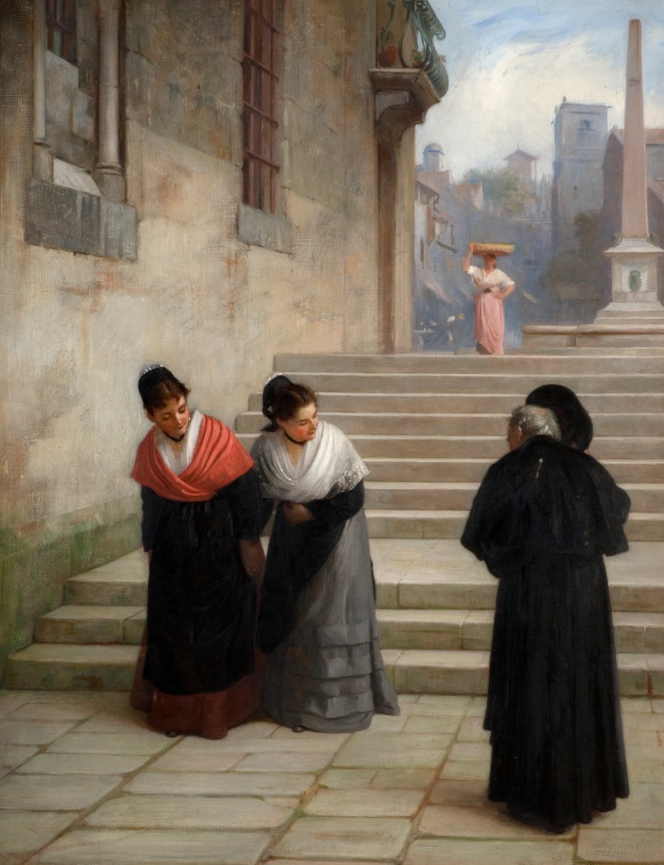 Hänen kunnioituksensa, 1876 tekijältä Philip Hermogenes Calderon