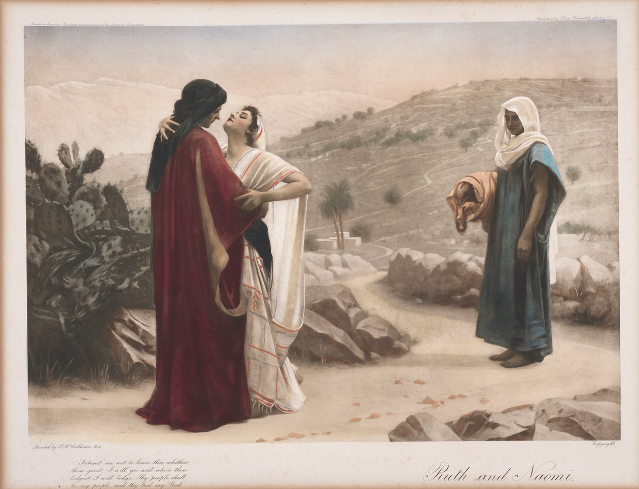 Ruth ja Naomi tekijältä Philip Hermogenes Calderon