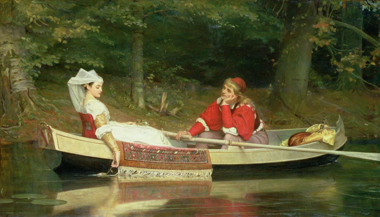 The Riverin kanssa, 1869 tekijältä Philip Hermogenes Calderon