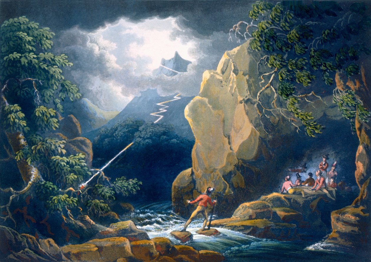Salaman salama: Vuoristomyrskyn kiinni, pubi. 1805. tekijältä Philip James
