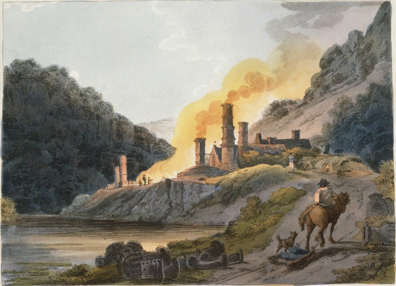 Iron Works, Colebrook Dale, 1805 tekijältä Philip James Loutherbourg the Younger