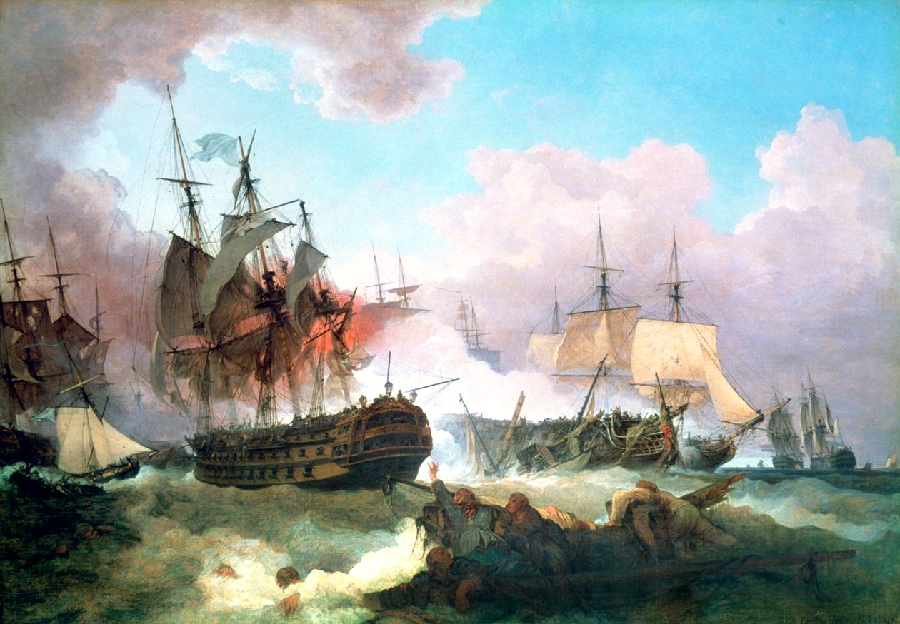 Camperdownin taistelu, 1799 tekijältä Philip James de Loutherbourg