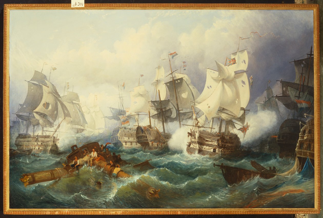 Trafalgarin taistelu tekijältä Philip James de Loutherbourg