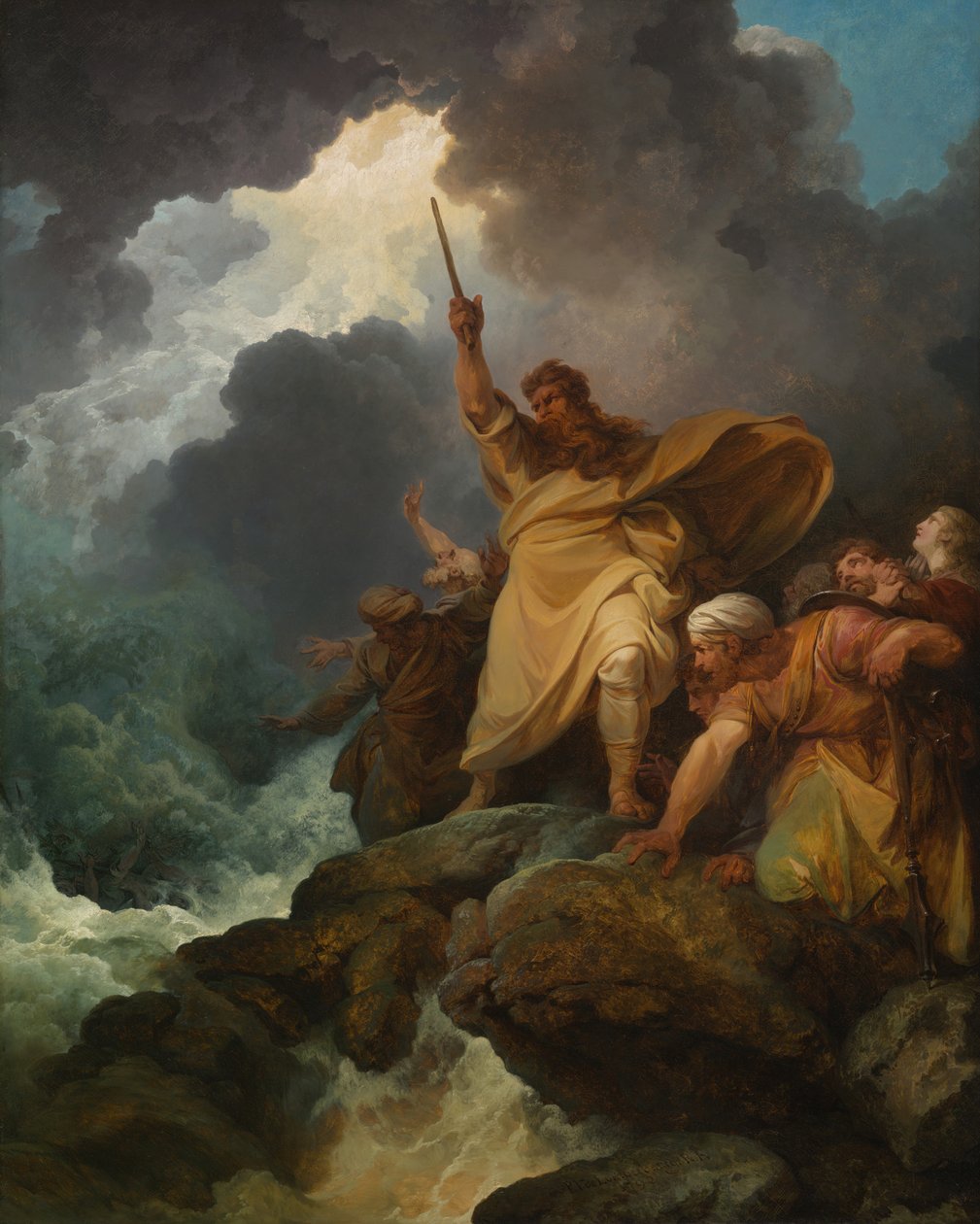 Faraon armeijan tuho, 1792. tekijältä Philip James de Loutherbourg