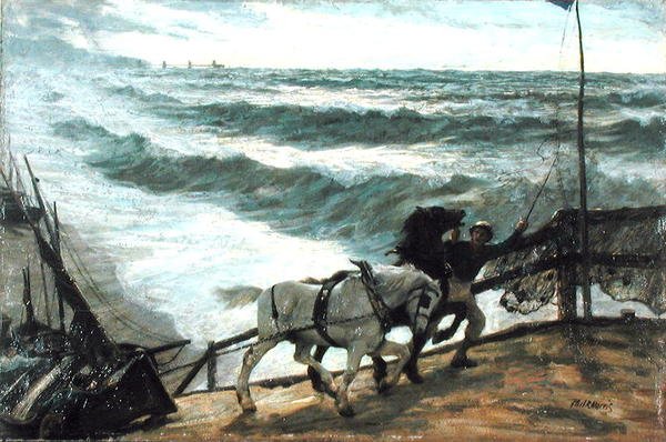 Lähestyvä myrsky (öljy kankaalle) tekijältä Philip Richard Morris