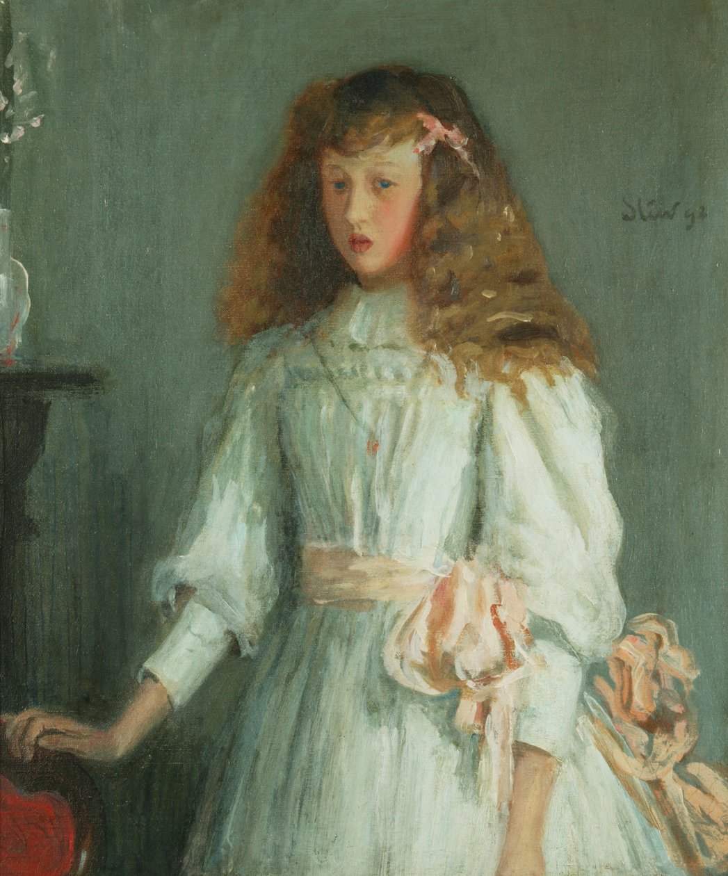Nuori tyttö valkoisessa mekossa tekijältä Philip Wilson Steer