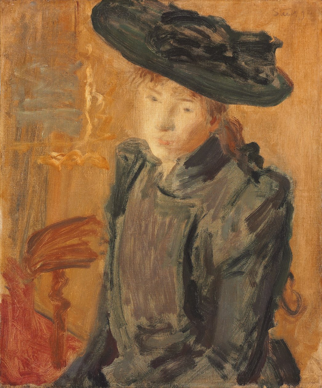 Tyttö suuressa hatussa tekijältä Philip Wilson Steer