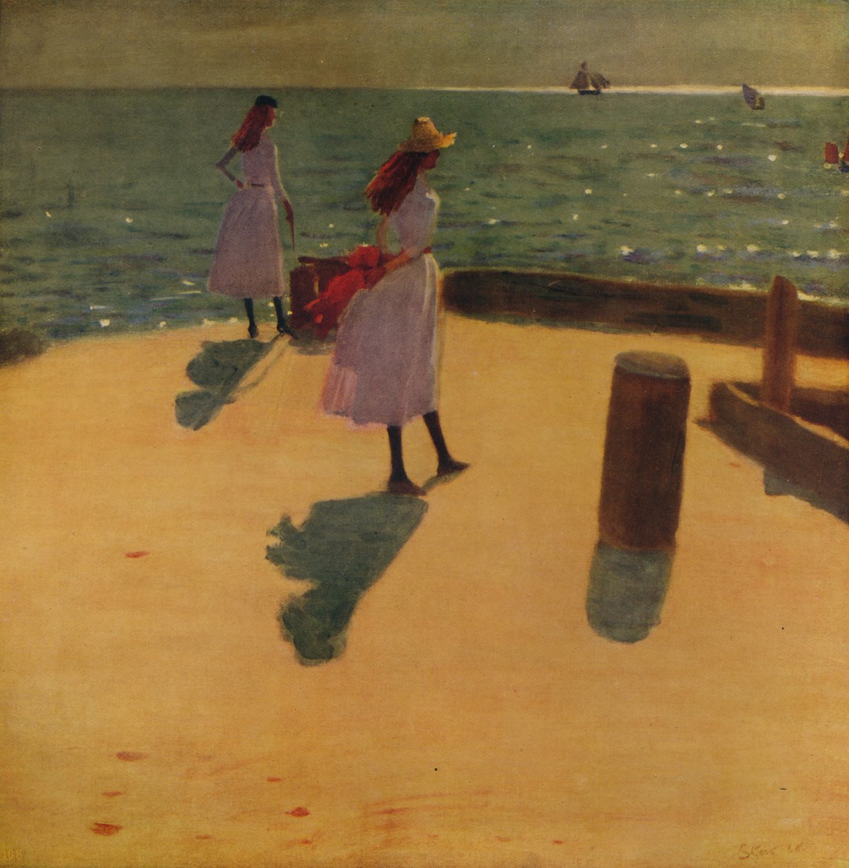 Walberswick Pierillä, c1887, c1915 tekijältä Philip Wilson Steer